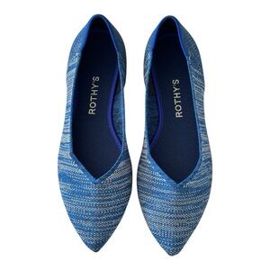 Rothy’s The Point Indigo Heather Flats